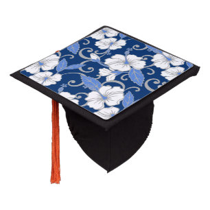 POLYNESIAN DREAM (BLUE) GRADUATION CAP TOPPER