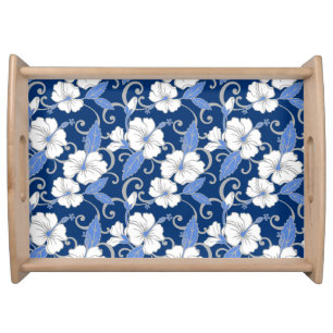 POLYNESIAN DREAM (BLUE) SERVING TRAY