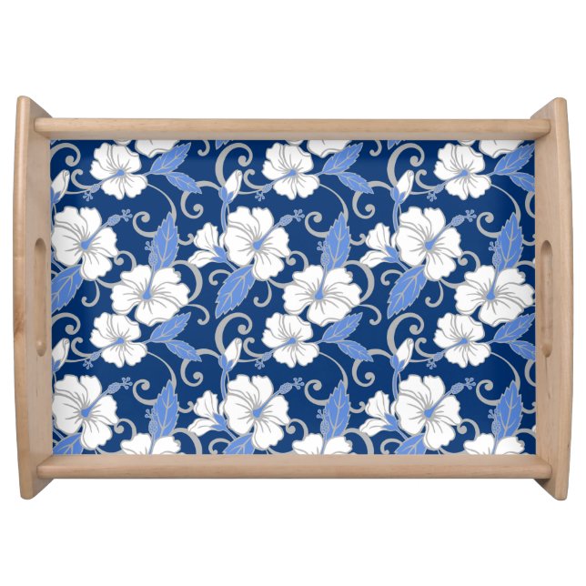 POLYNESIAN DREAM (BLUE) SERVING TRAY (Front)
