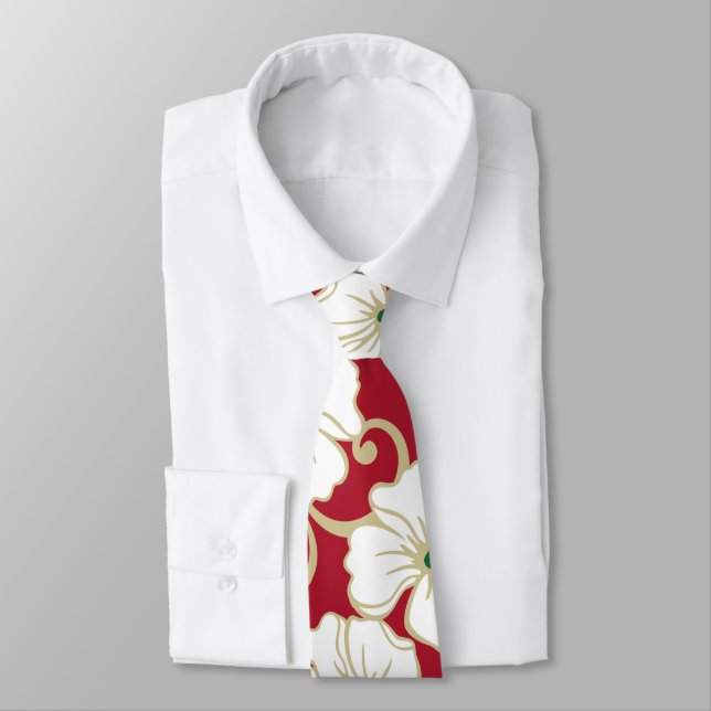 POLYNESIAN DREAM (CHRISTMAS) NECK TIE (Tied)