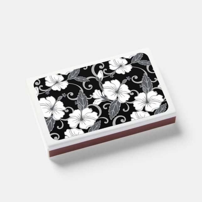 POLYNESIAN DREAM PATTERN IN BLACK MATCHBOXES (Front Closed)