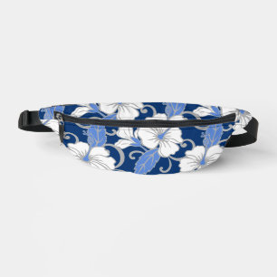 POLYNESIAN DREAM PATTERN IN BLUE FANNY PACK