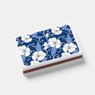 POLYNESIAN DREAM PATTERN IN BLUE MATCHBOXES