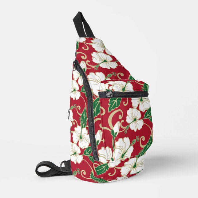 POLYNESIAN DREAM PATTERN IN CHRISTMAS SLING BAG (Left Corner)