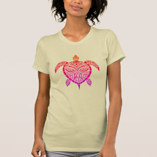 Polynesian-Inspired Stunning Turtle Design T-Shirt