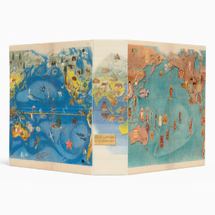 Polynesian Inspired & Tiki Themed 3 Ring Binder