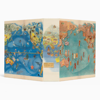 Polynesian Inspired & Tiki Themed 3 Ring Binder