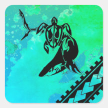 Polynesian Inspired Turtle and Shark