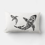 Polynesian Shark Tattoo Design Cushion at Zazzle