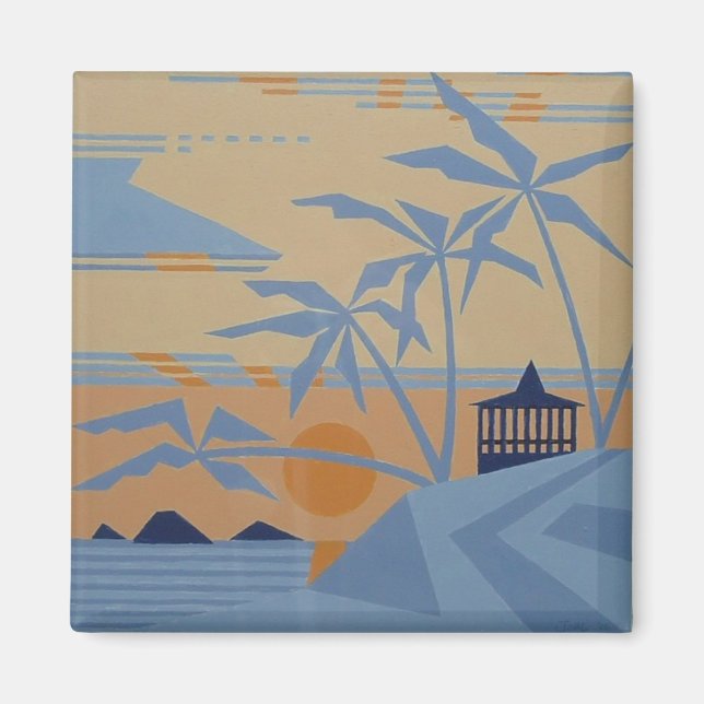 POLYNESIAN SUNSET magnet (Front)