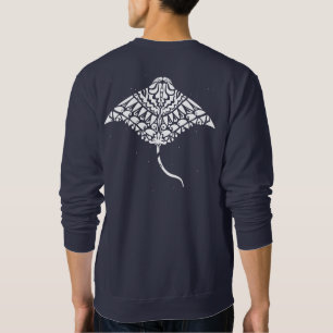 Polynesian Tattoo Manta Ray Sweatshirt