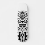 Polynesian Tiki Tribal Mask Tattoo Skateboard at Zazzle