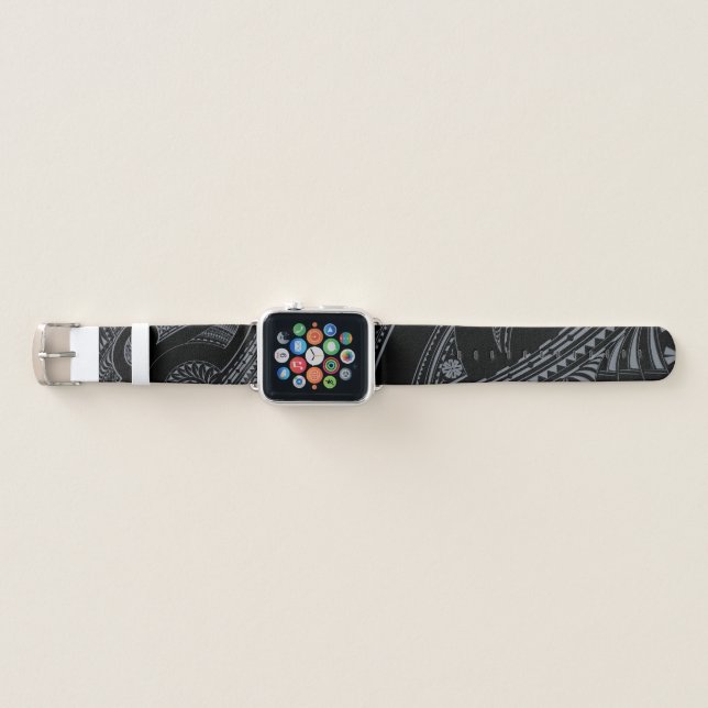 Polynesian Tribal Designed Iwatch Band (Front)