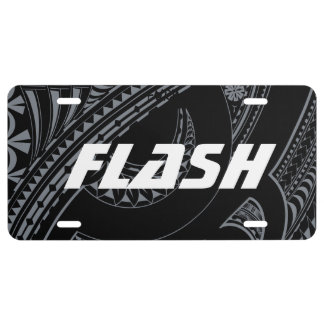 Polynesian Tribal Designed License Plate