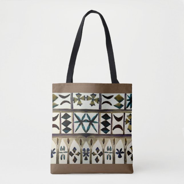 Polynesian Tribal Inspired Designer Fashion Totes (Front)