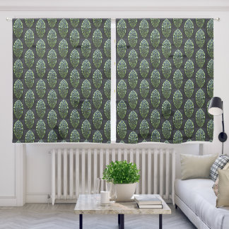 Polynesian Tribal Leaf Curtain