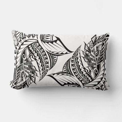 Polynesian Tribal tattoo design cushion