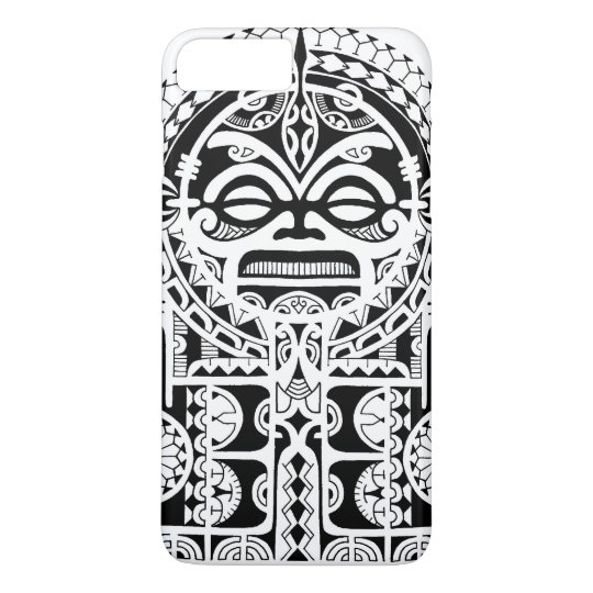 Polynesian tribal tattoo design with tiki mask Case-Mate iPhone case ...