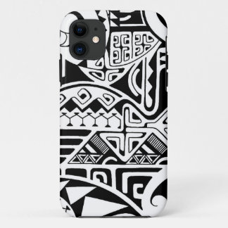 Polynesian tribal "The Rock" tattoo design iPhone 11 Case