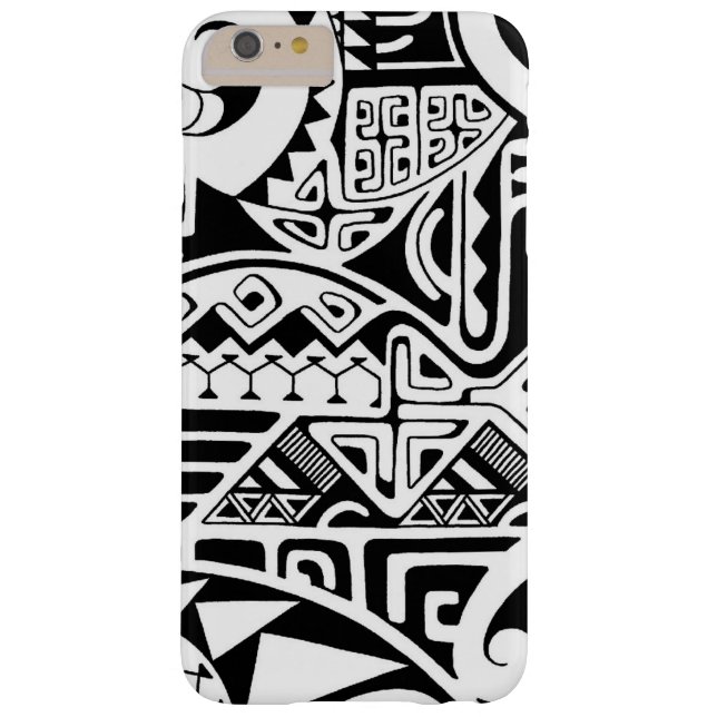 Polynesian tribal "The Rock" tattoo design Case-Mate iPhone Case (Back)