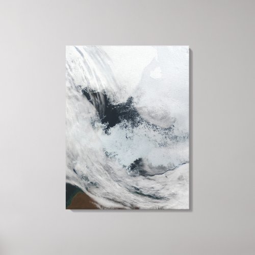 Polynya open water in the Beaufort Sea Canvas Print