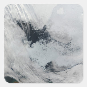 Polynya (open water) in the Beaufort Sea Square Sticker