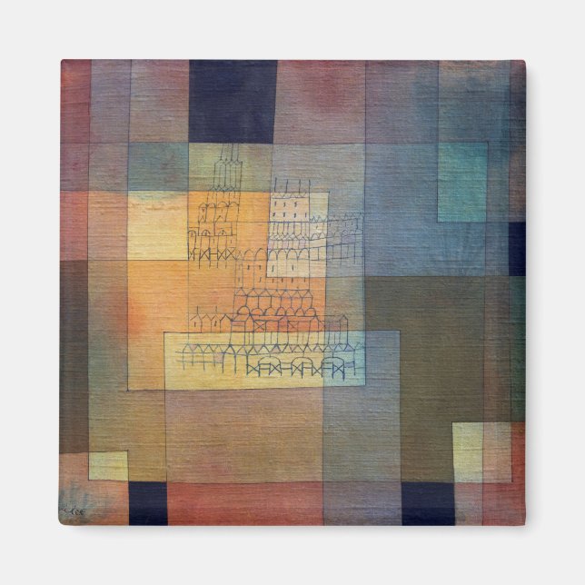 Polyphonic Architecture (1930) painting Paul Klee Magnet (Front)