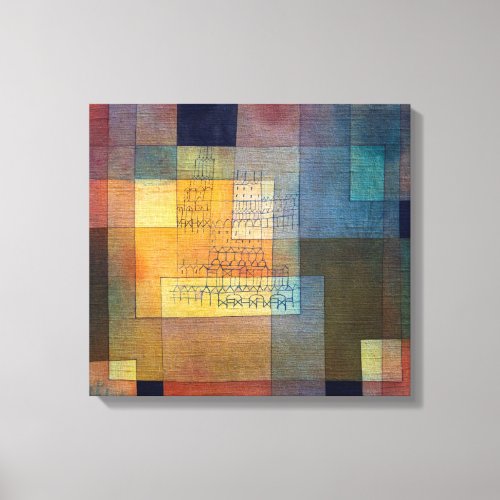 Polyphonic Architecture  Paul Klee  Canvas Print