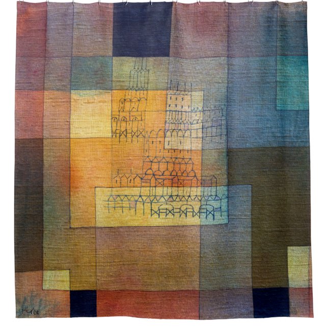 Polyphonic Architecture | Paul Klee | Shower Curtain (Front)