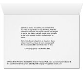 POLYPHONIC RIDGELINES: Glacier National Park Cards (Inside Horizontal (Bottom))
