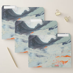 Polyphonic Sea - Beige File Folder