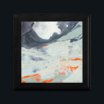 Polyphonic Sea - Beige Gift Box<br><div class="desc">Polyphonic Sea II by Victoria Borges. Features a multitude of colors applied in swirls,  strokes,  and blots.</div>