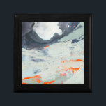 Polyphonic Sea - Beige Gift Box<br><div class="desc">Polyphonic Sea II by Victoria Borges. Features a multitude of colors applied in swirls,  strokes,  and blots.</div>