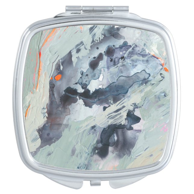 Polyphonic Sea - Blue Compact Mirror (Front)
