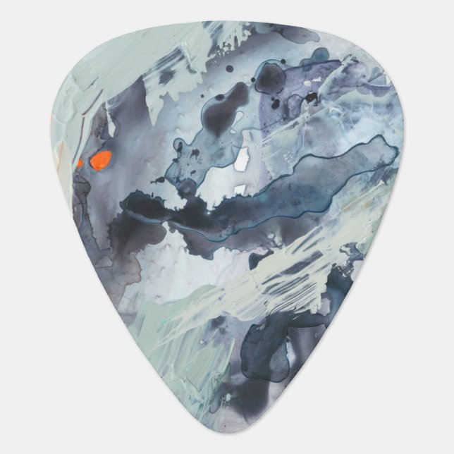 Polyphonic Sea - Blue Guitar Pick (Front)