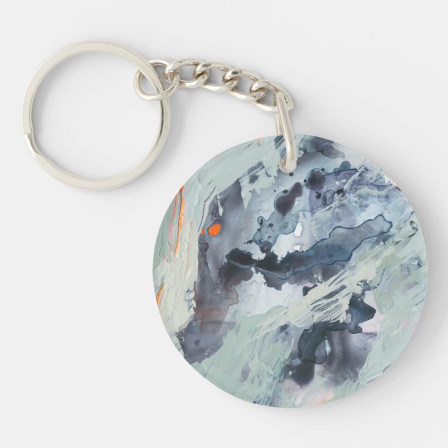 Polyphonic Sea - Blue Keychain (Front)