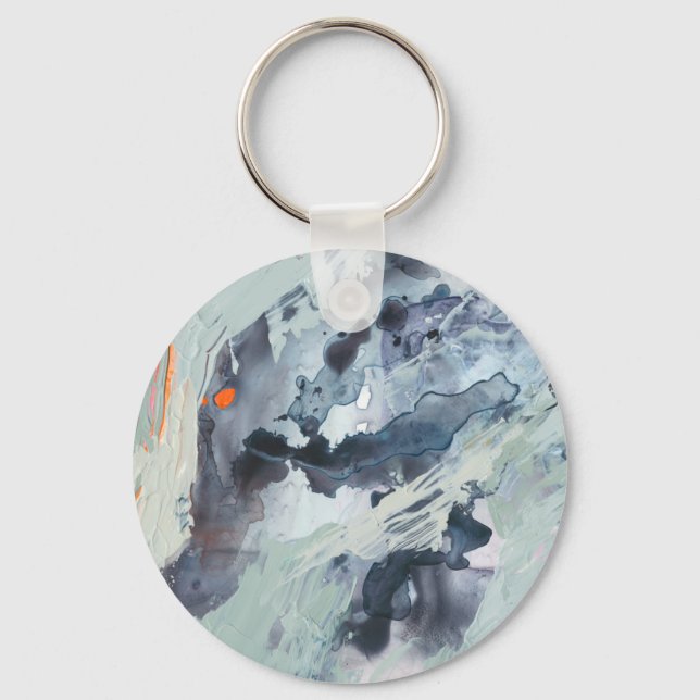Polyphonic Sea - Blue Keychain (Front)