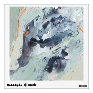 Polyphonic Sea - Blue Wall Decal