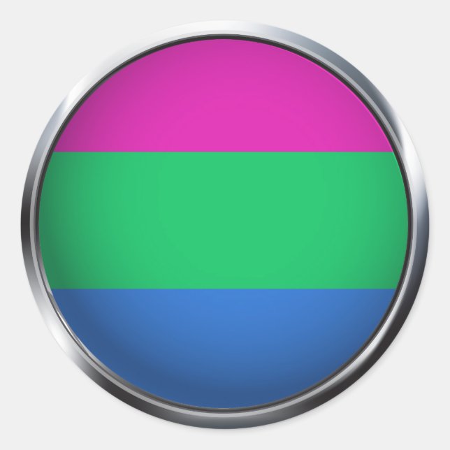 Polysexual Classic Round Sticker (Front)