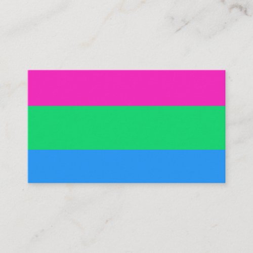 Polysexual Flag Business Card