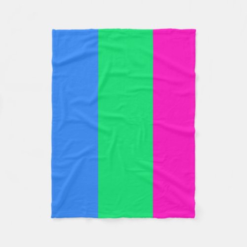Polysexual flag fleece blanket