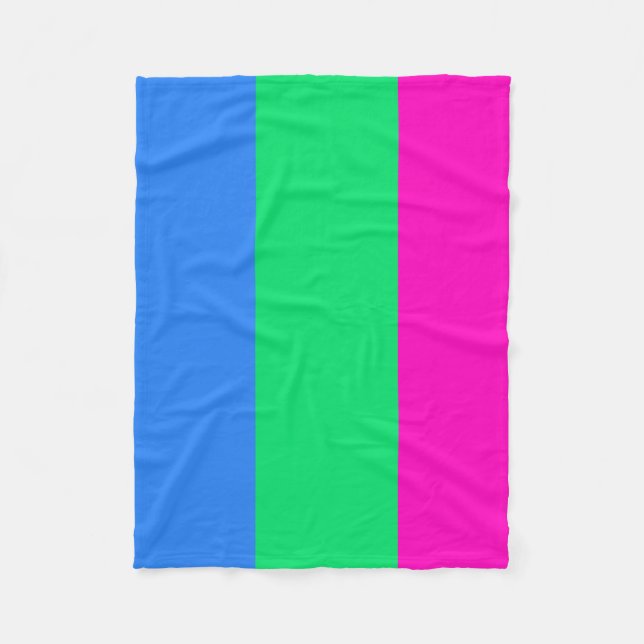 Polysexual flag fleece blanket (Front)