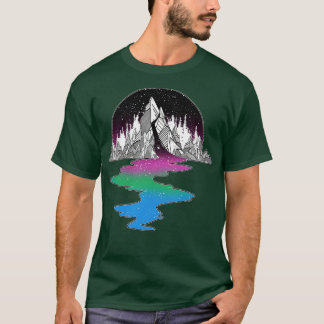 Polysexual Mountain LGBT Pride Flag T-Shirt