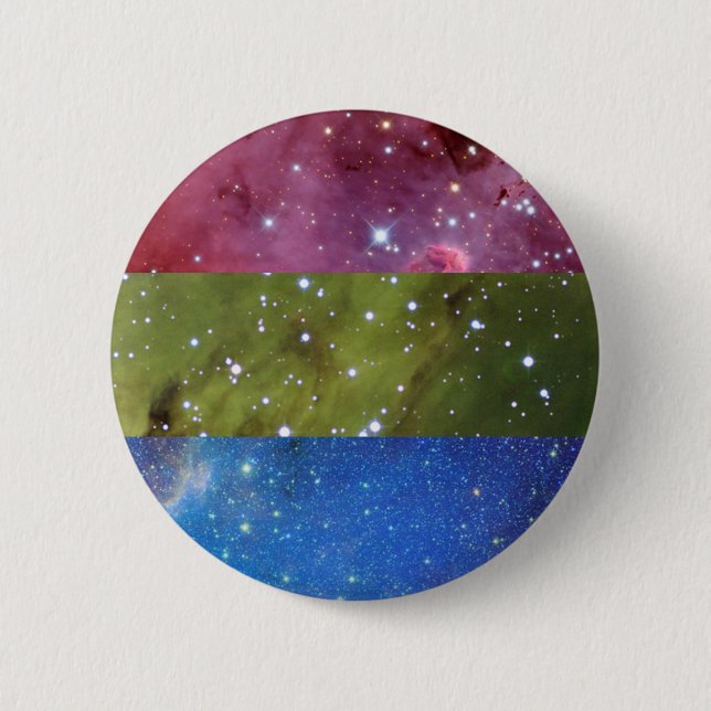 Polysexual nebula flag pin (Front)