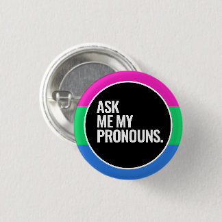Polysexual Pride Button