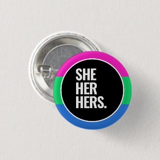 Polysexual Pride Button