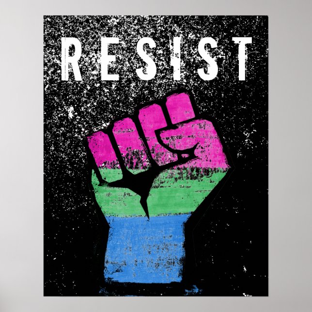 Polysexual Pride Fist Poster (Front)