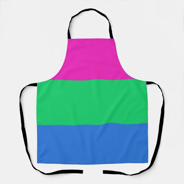 Polysexual Pride Flag Apron (Front)