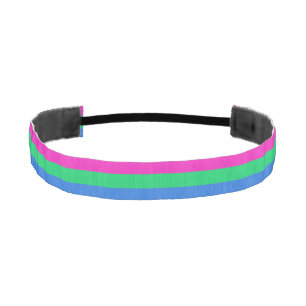 Polysexual Pride Flag Athletic Headband