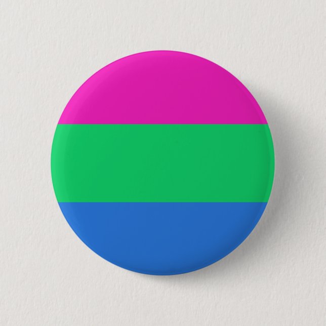 Polysexual Pride Flag Button (Front)